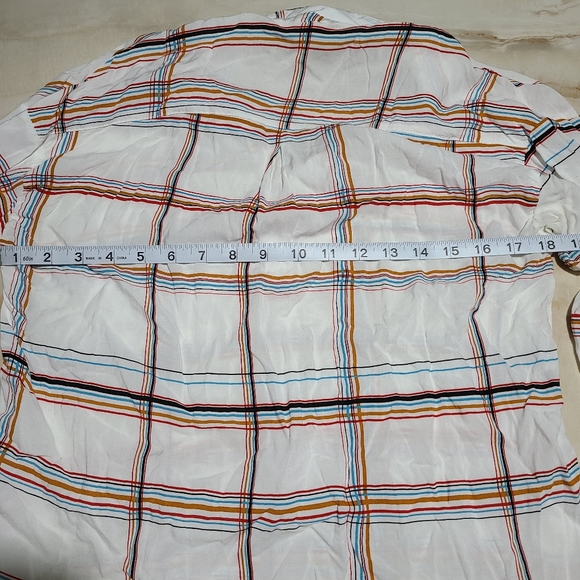 3 for $15 / LUSH • plaid chiffon tunic - Picture 8 of 12